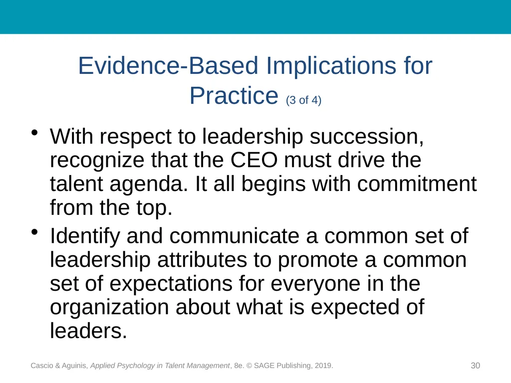 Chapter 10 Strategic Workforce Planning Cascio & - slide 30 of 31