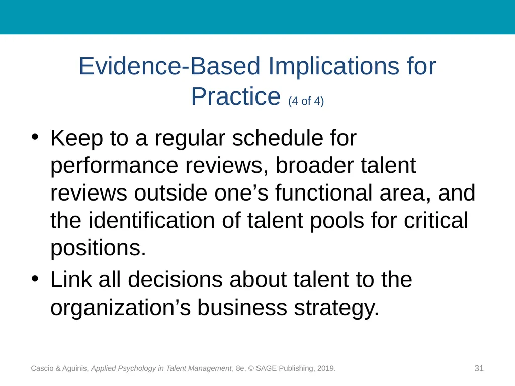 Chapter 10 Strategic Workforce Planning Cascio & - slide 31 of 31
