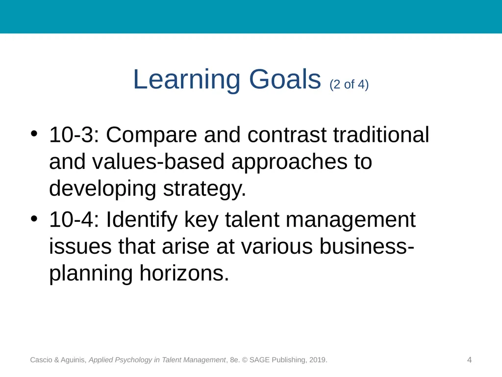 Chapter 10 Strategic Workforce Planning Cascio & - slide 4 of 31