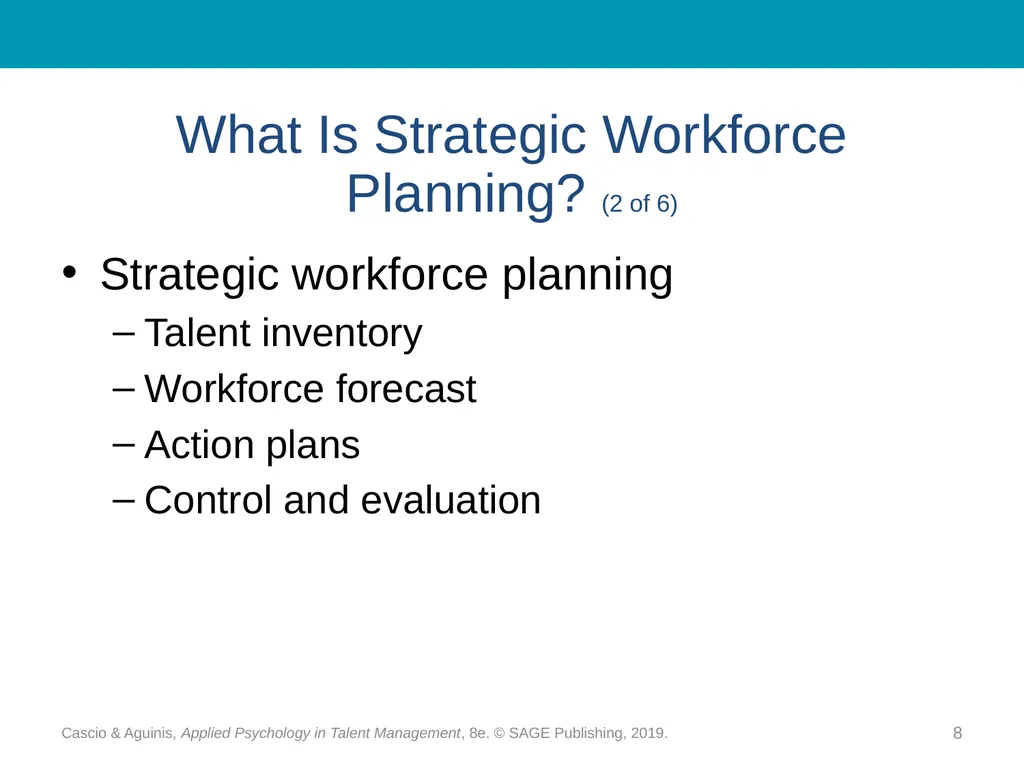 Chapter 10 Strategic Workforce Planning Cascio & - slide 8 of 31