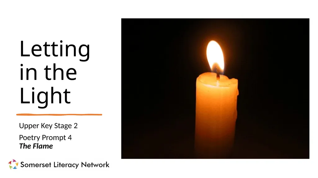Letting in the Light Upper Key Stage 2 Poetry - slide 1 of 7