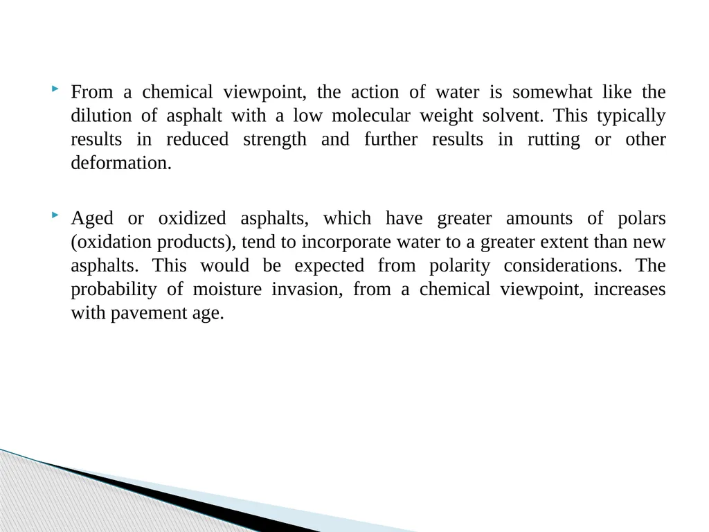 Asphalt Chemistry First Stage Lecture 11 Lecture. - slide 12 of 14