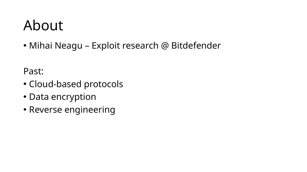 Browser Instrumentation for Exploit Analysis Mihai - slide 2 of 19