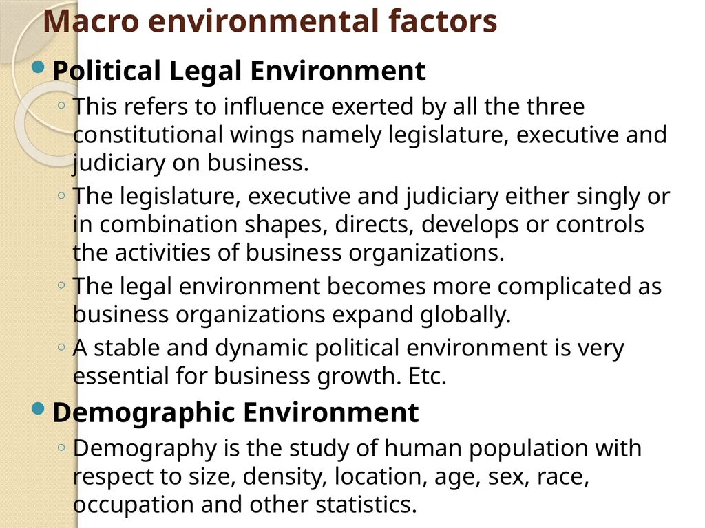 ASSESSING OVERALL BUSINESS ENVIRONMENT IN INDIAN - slide 7 of 14