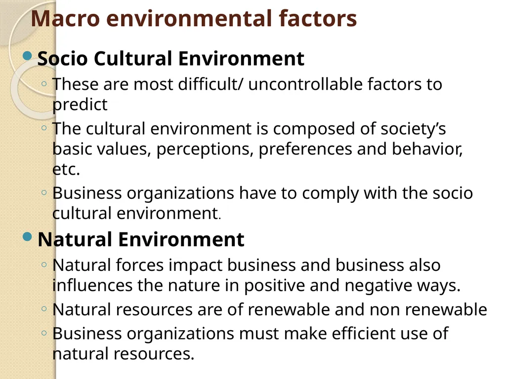 ASSESSING OVERALL BUSINESS ENVIRONMENT IN INDIAN - slide 8 of 14