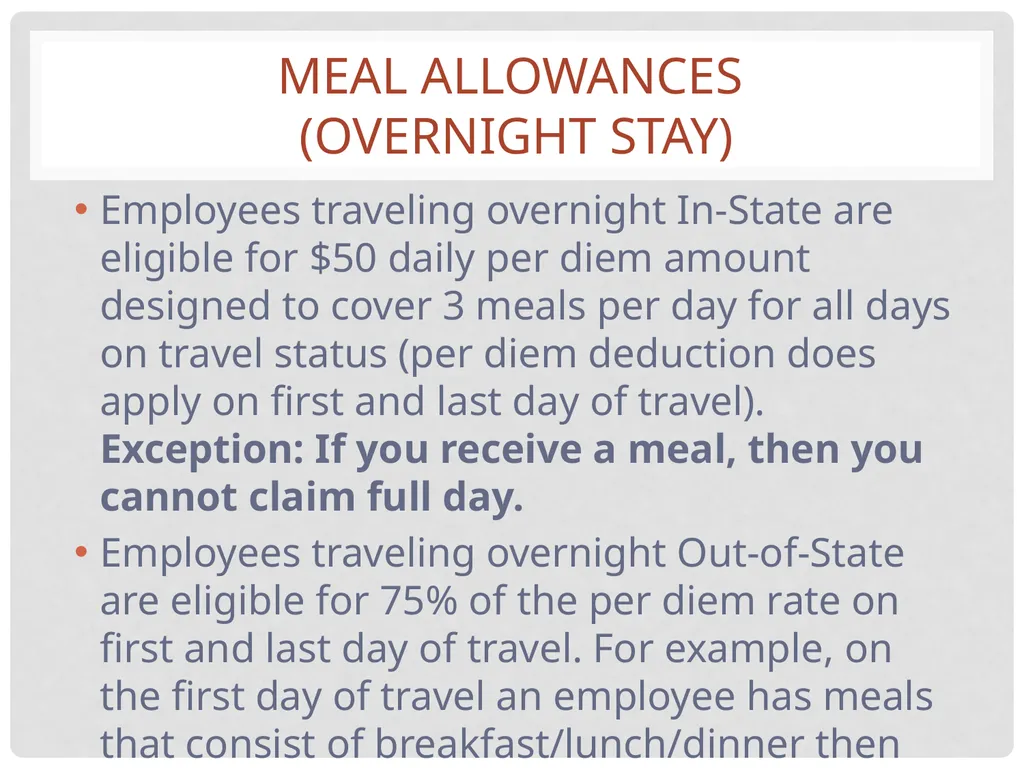 Travel and expense Reimbursement Presented by: - slide 10 of 39