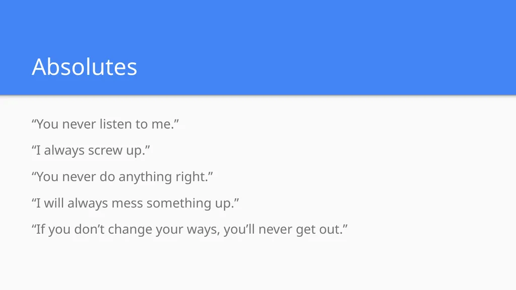 Shame Language Words and Phrases Which Can Trigger - slide 3 of 23