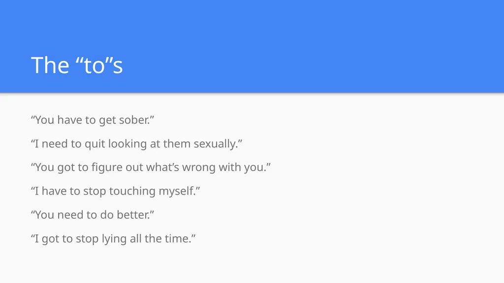 Shame Language Words and Phrases Which Can Trigger - slide 8 of 23