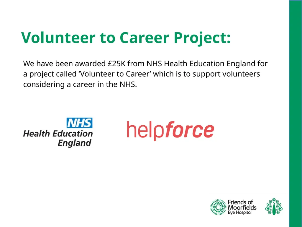 Volunteers at Moorfields Angela Smith Volunteers - slide 8 of 12