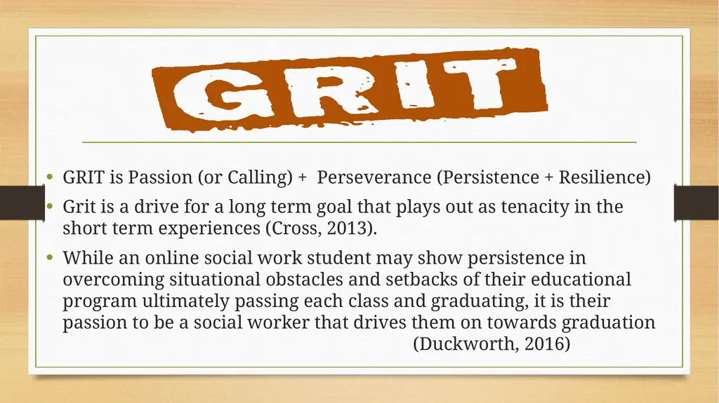 Teaching Grit Retention and Persistence in Online - slide 15 of 23