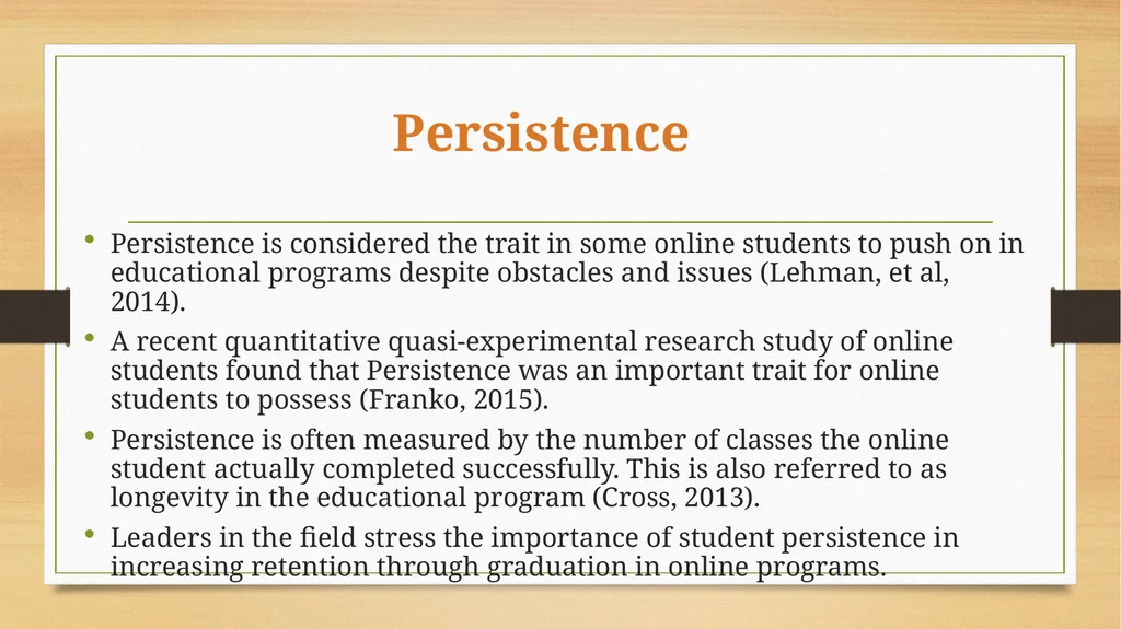 Teaching Grit Retention and Persistence in Online - slide 13 of 23