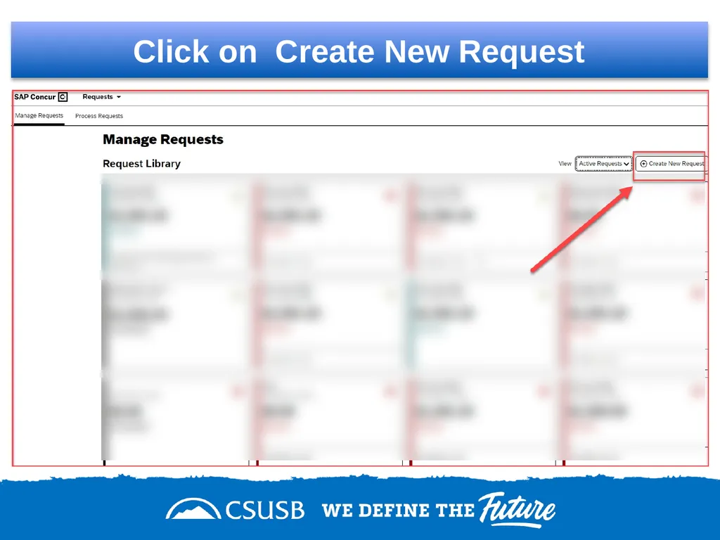 Create a domestic travel request On the single - slide 4 of 11