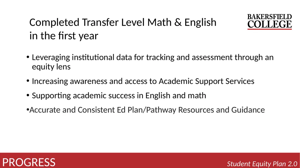 2022-25 Student Equity Plan 2.0 Activities - slide 7 of 12