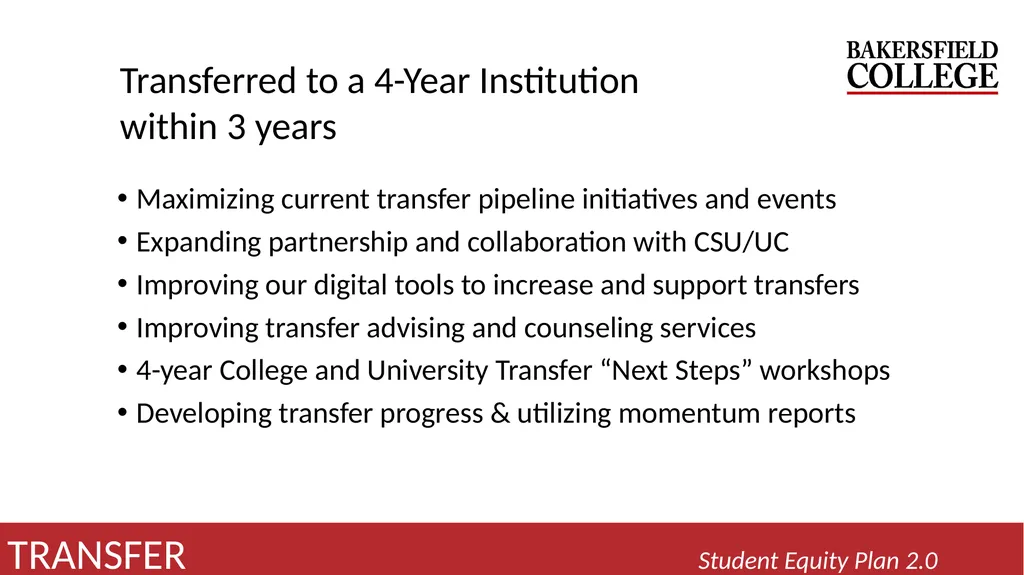 2022-25 Student Equity Plan 2.0 Activities - slide 10 of 12