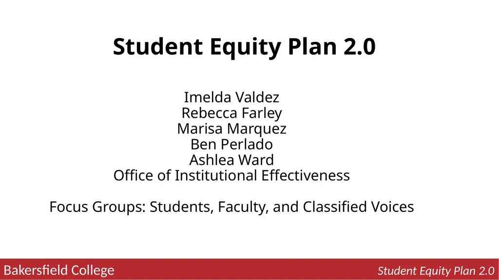 2022-25 Student Equity Plan 2.0 Activities - slide 12 of 12