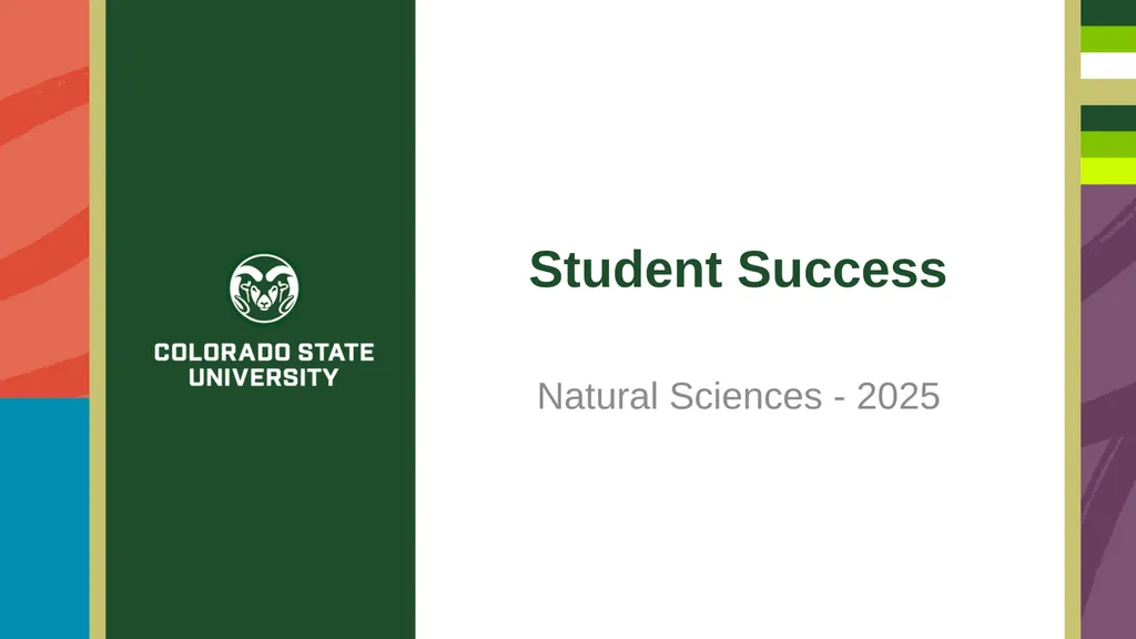 Student Success Natural Sciences - 2025 Student - slide 1 of 7