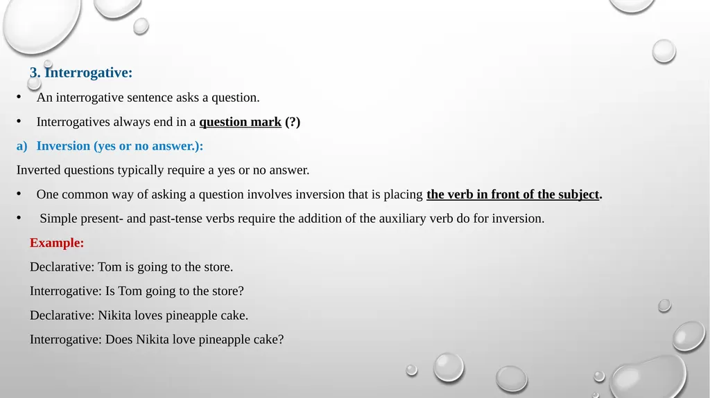 Sentence patterns in English I). Sentence pattern: - slide 6 of 8