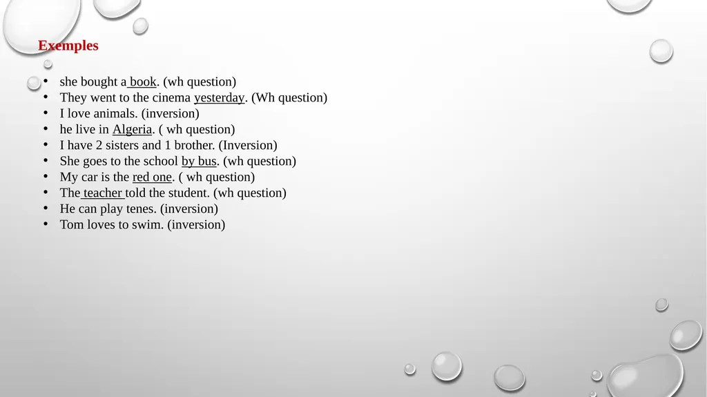 Sentence patterns in English I). Sentence pattern: - slide 8 of 8