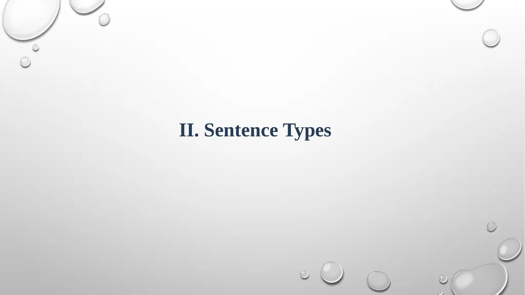 Sentence patterns in English I). Sentence pattern: - slide 4 of 8