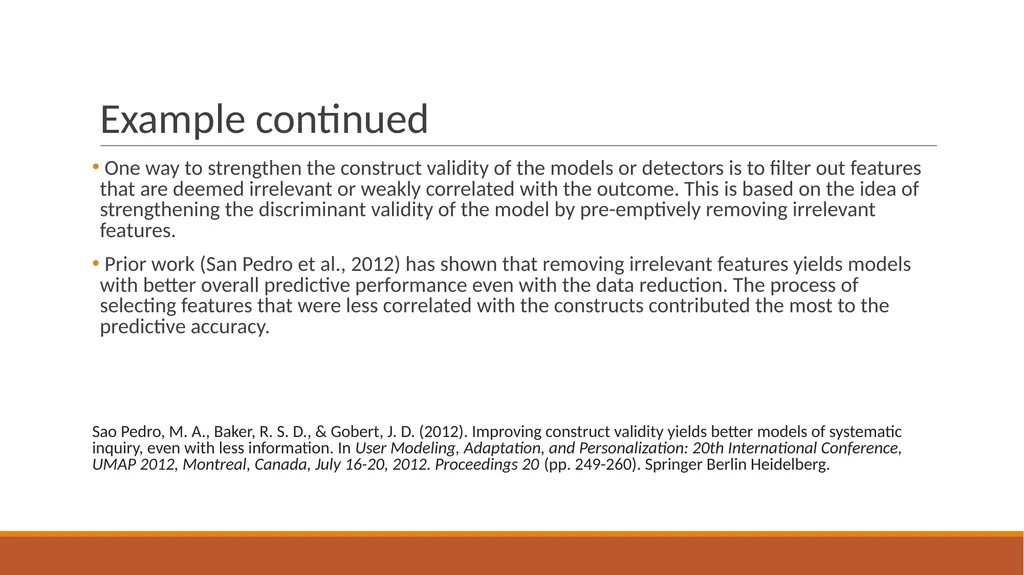 Construct Validity What is construct validity? - slide 8 of 9