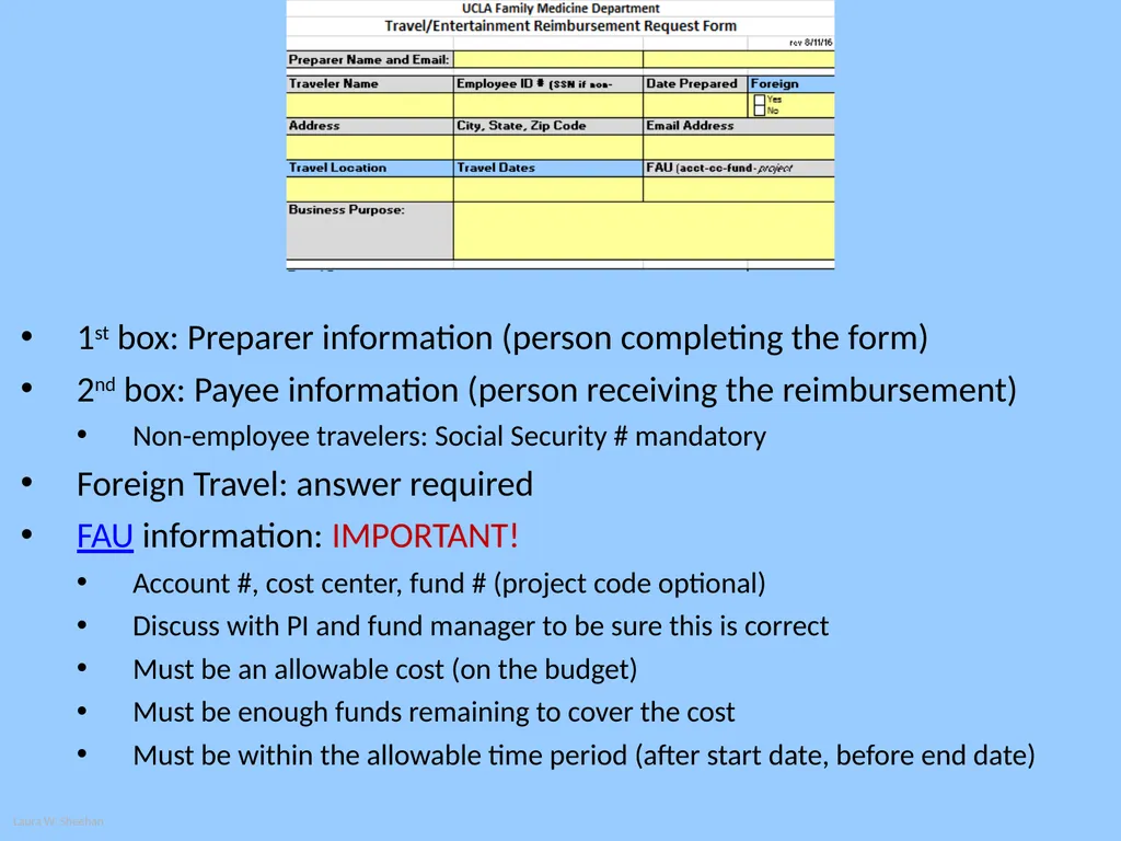 Travel and Entertainment Reimbursement Requests - slide 7 of 18