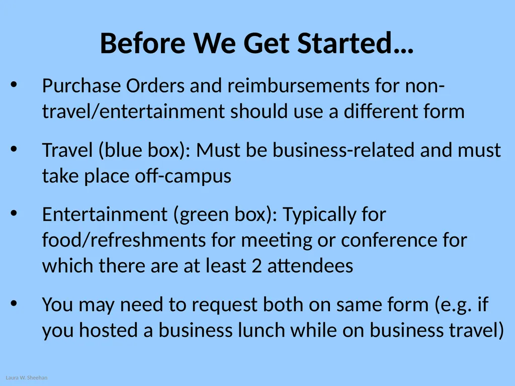 Travel and Entertainment Reimbursement Requests - slide 3 of 18