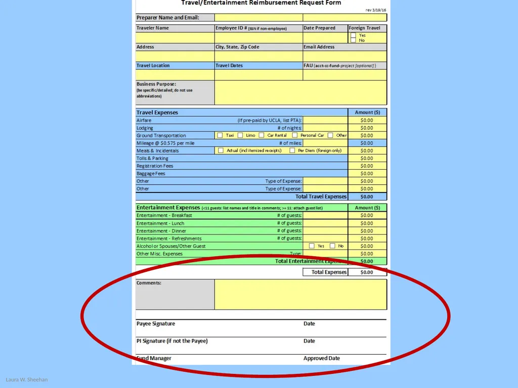 Travel and Entertainment Reimbursement Requests - slide 14 of 18