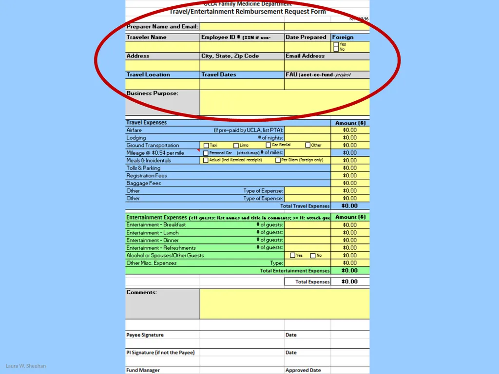 Travel and Entertainment Reimbursement Requests - slide 6 of 18