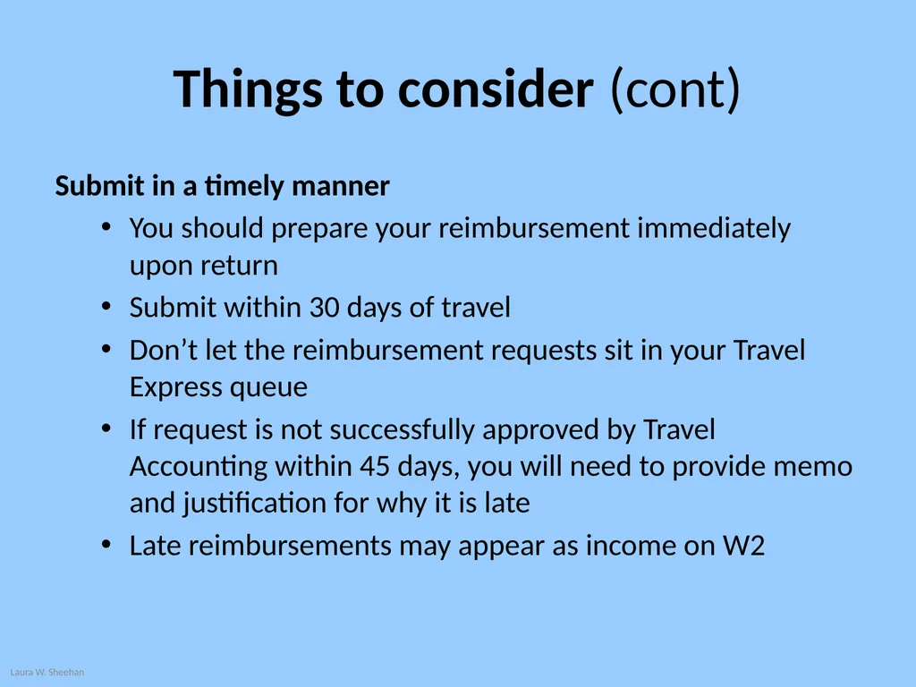 Travel and Entertainment Reimbursement Requests - slide 5 of 18