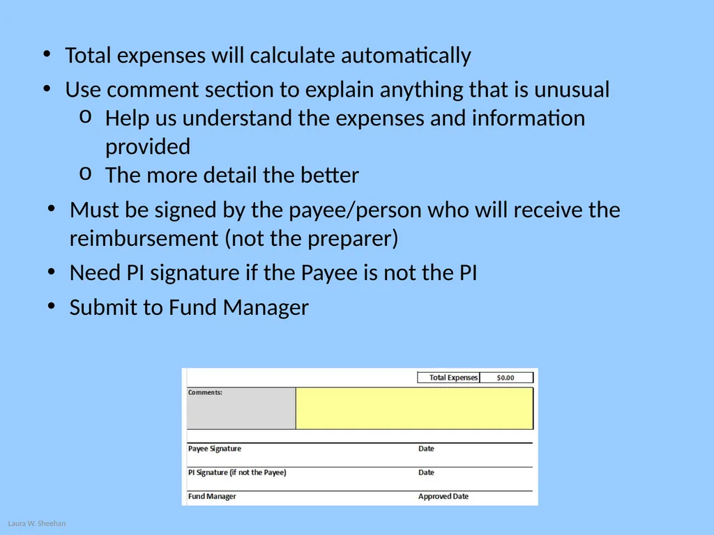 Travel and Entertainment Reimbursement Requests - slide 15 of 18