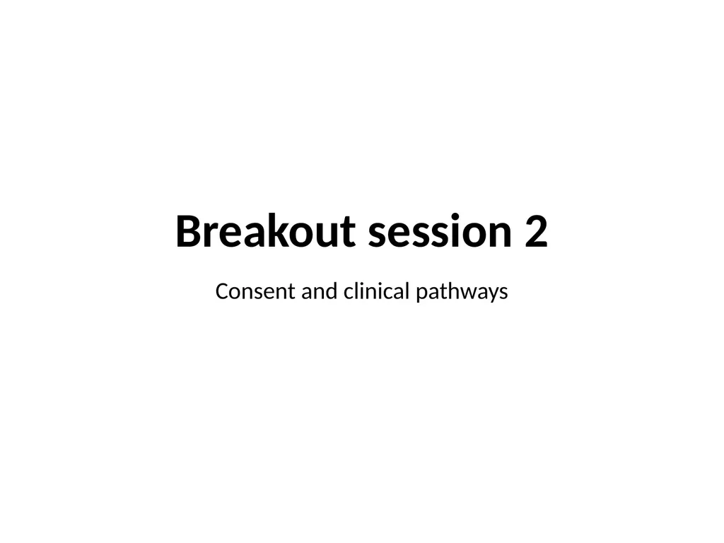 Breakout session 1 Somatic-to-germline testing - slide 11 of 16