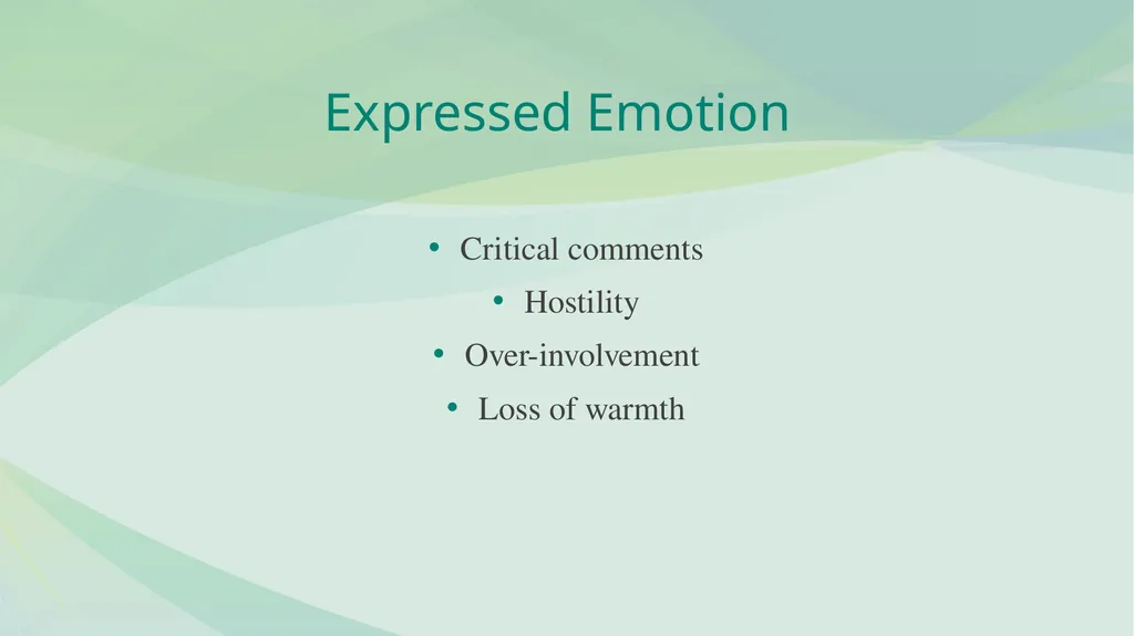 FAMILY PSYCHOEDUCATION William R. McFarlane, M.D. - slide 15 of 60