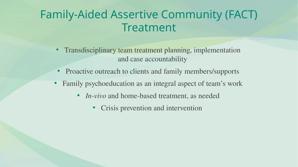 FAMILY PSYCHOEDUCATION William R. McFarlane, M.D. - slide 53 of 60