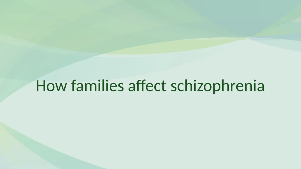 FAMILY PSYCHOEDUCATION William R. McFarlane, M.D. - slide 14 of 60
