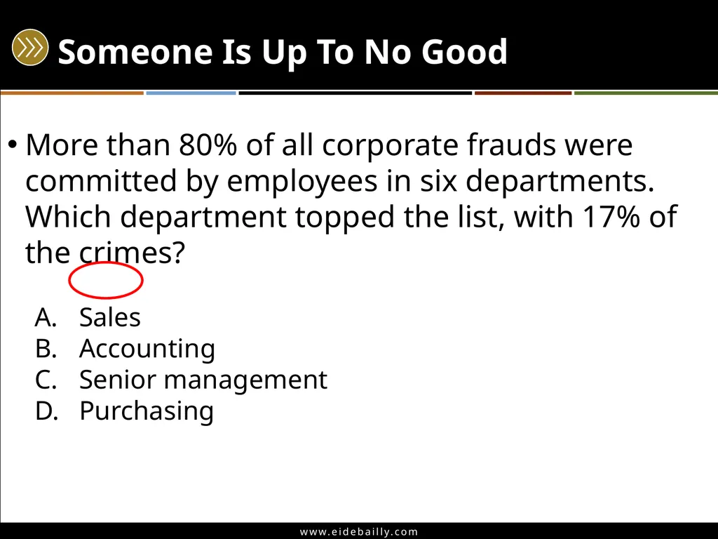Angie Ziegler, CPP – Manager, Eide Bailly Joel - slide 13 of 55