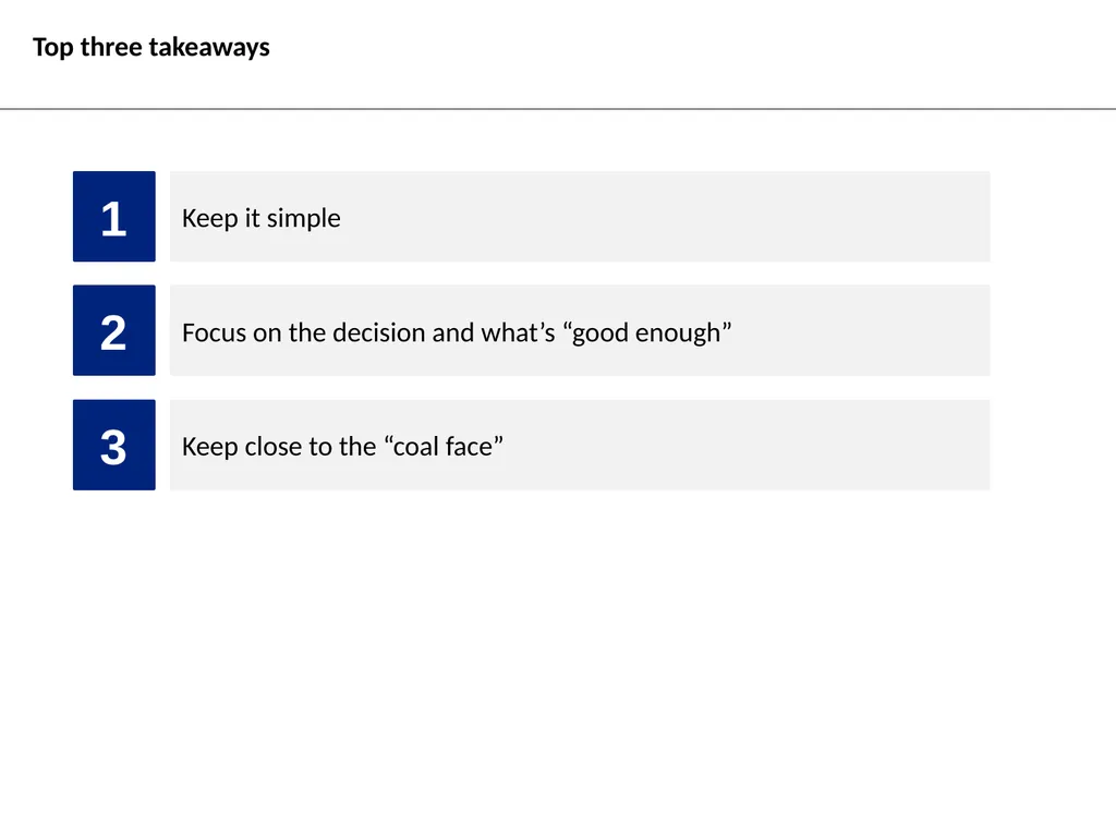 MI @DFID: “The brilliant basics” Toby Wicks Head - slide 6 of 7