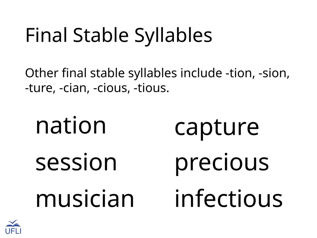 Introduction to Syllable Types fumble nation - slide 20 of 31