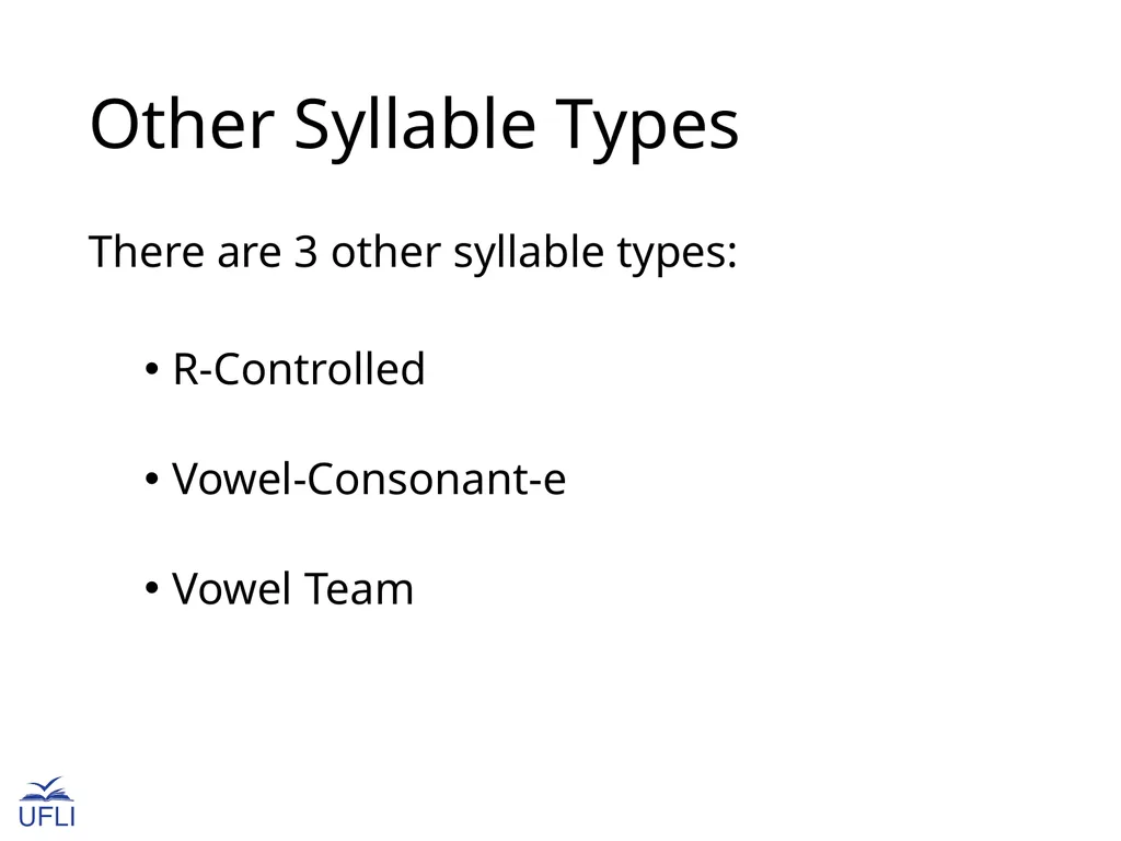 Introduction to Syllable Types fumble nation - slide 21 of 31