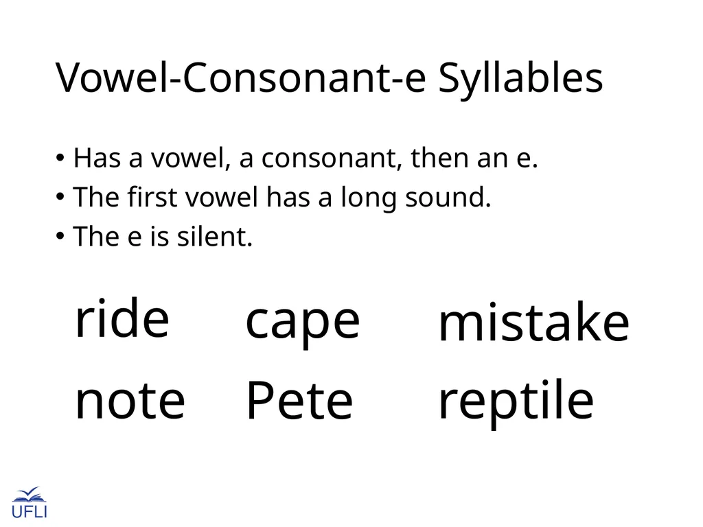 Introduction to Syllable Types fumble nation - slide 25 of 31