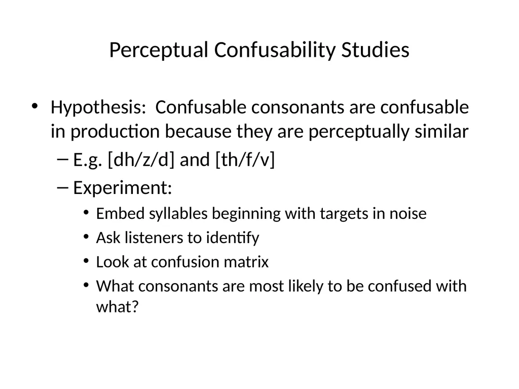 Human Speech Recognition Julia Hirschberg CS4706 - slide 12 of 21