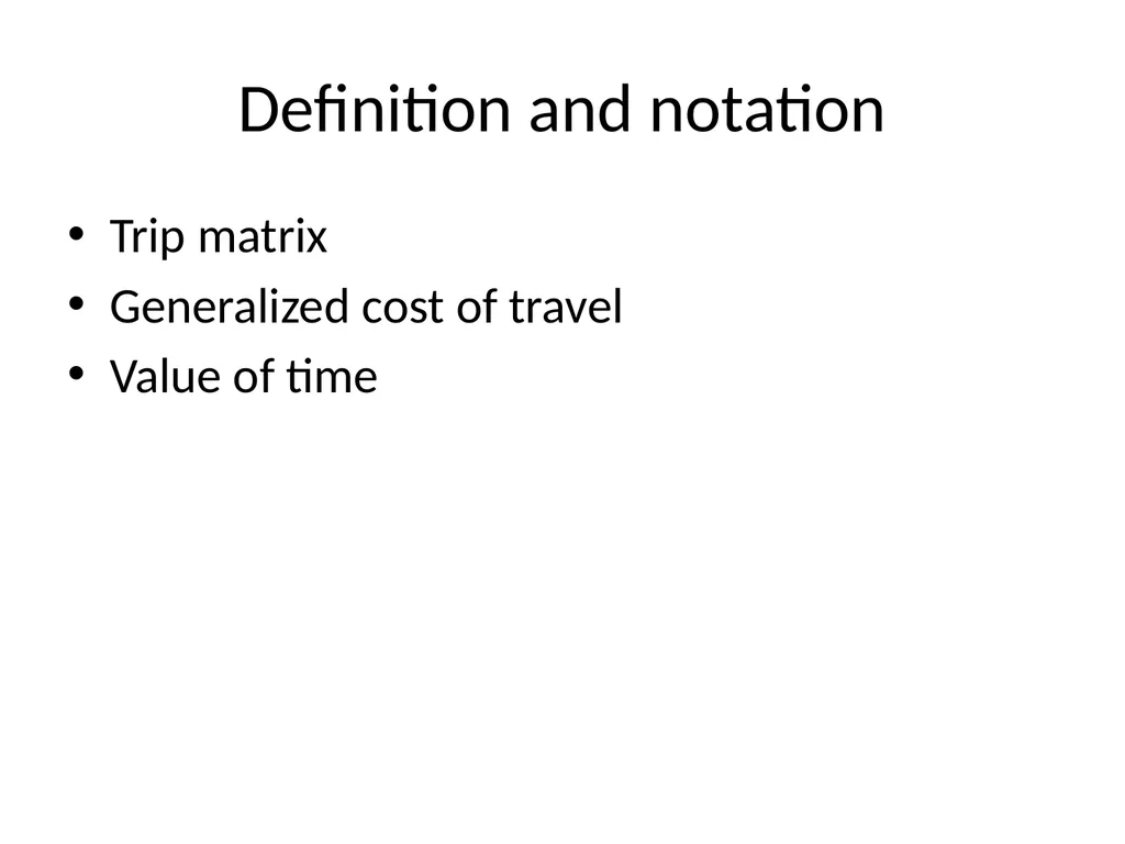 Travel demand models Anders Karlström Dept of - slide 9 of 23