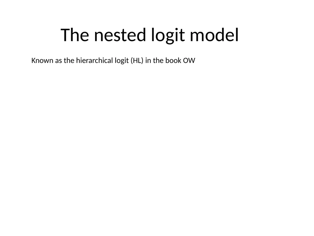 Travel demand models Anders Karlström Dept of - slide 16 of 23