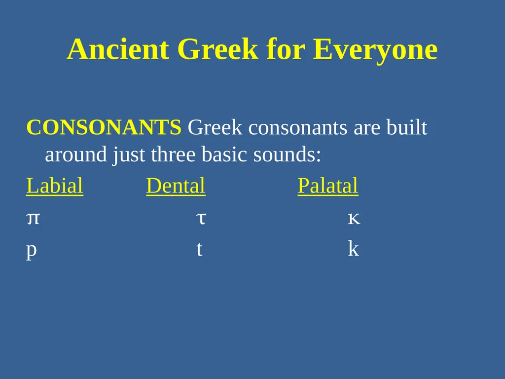 Ancient Greek for Everyone: A New Digital Resource - slide 6 of 33