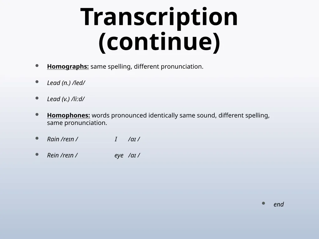 PHONETICS Introduction - slide 19 of 39