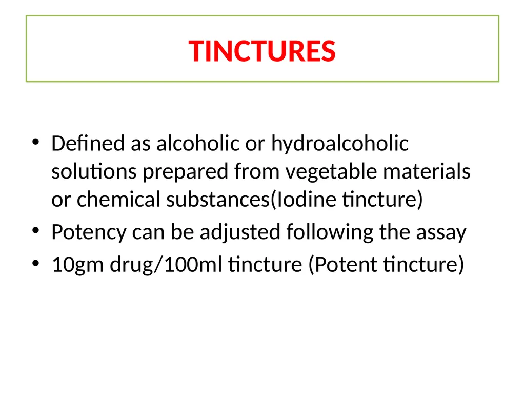 GALENICALS DEPARTMENT OF PHARMACEUTICS EXTRACTION - slide 19 of 23