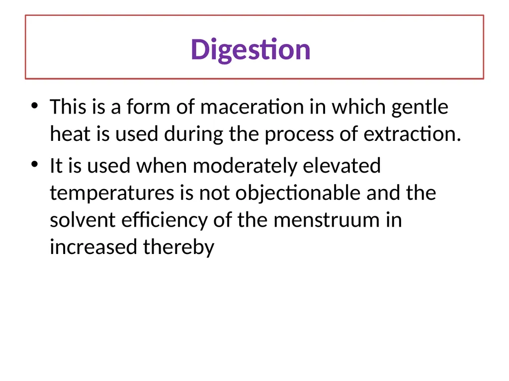GALENICALS DEPARTMENT OF PHARMACEUTICS EXTRACTION - slide 6 of 23
