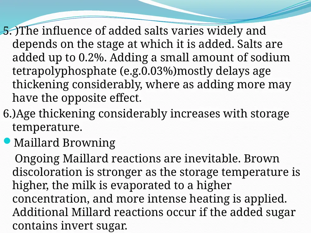 PHYSICO –CHEMICAL CHANGES DURING PREPARATION AND - slide 12 of 15