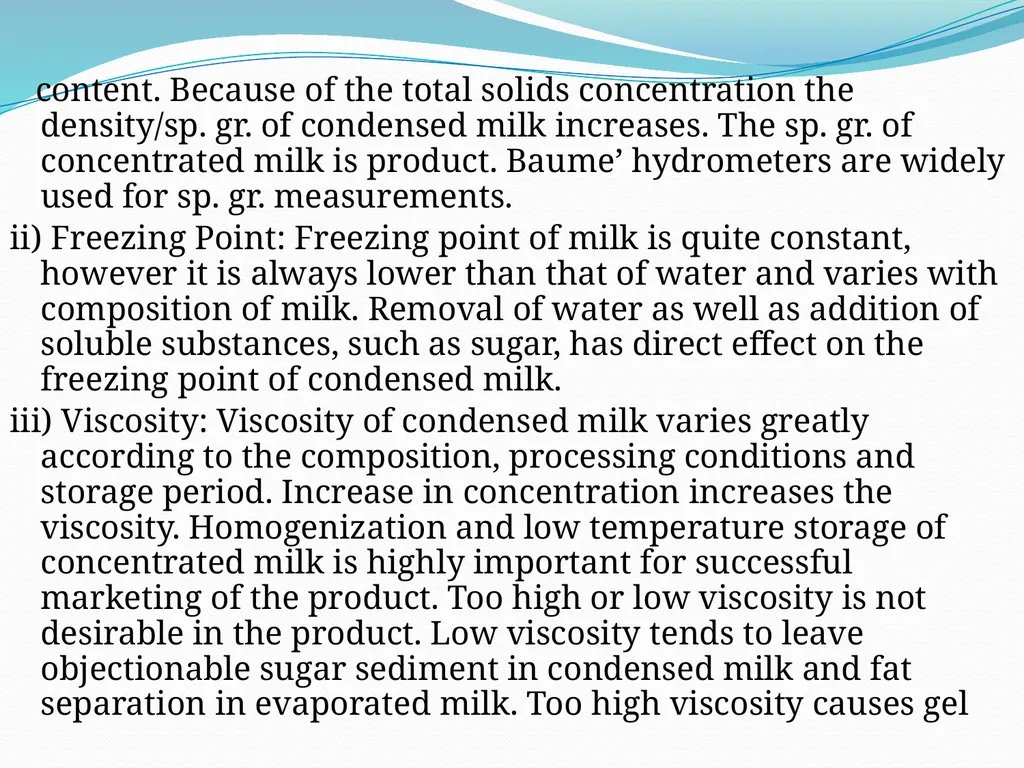 PHYSICO –CHEMICAL CHANGES DURING PREPARATION AND - slide 9 of 15