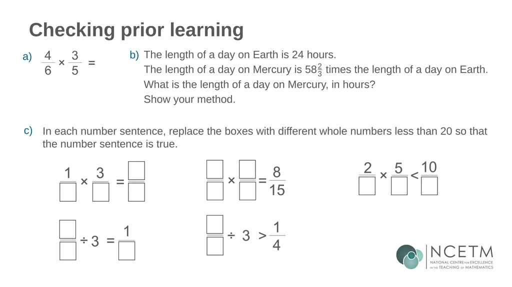 The mathematical structure of multiplying - slide 10 of 46